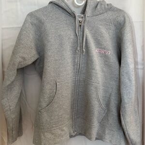 Gray ESPN Zip-Up Ladies Hoodie size L